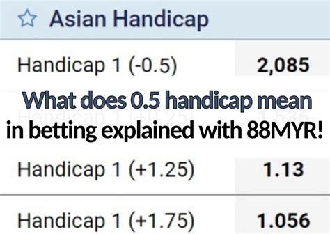 what does 0.5 mean in betting